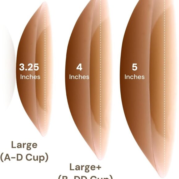 Reusable Silicon Nipple Cover, Cakes UltraThin Adhesive Breast Body Covers, Past - Picture 2 of 8